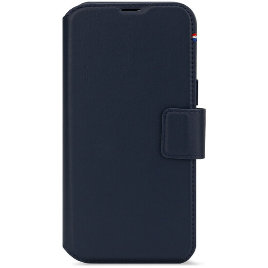 Decoded leren 2 in 1&nbsp;Wallet iPhone 16 Pro hoesje navy