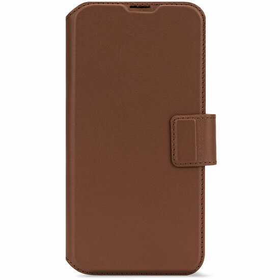 Decoded leren 2 in 1&nbsp;Wallet iPhone 16 Pro hoesje tan