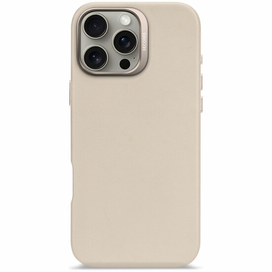 Decoded leren MagSafe iPhone 16 Pro Max&nbsp;hoesje beige