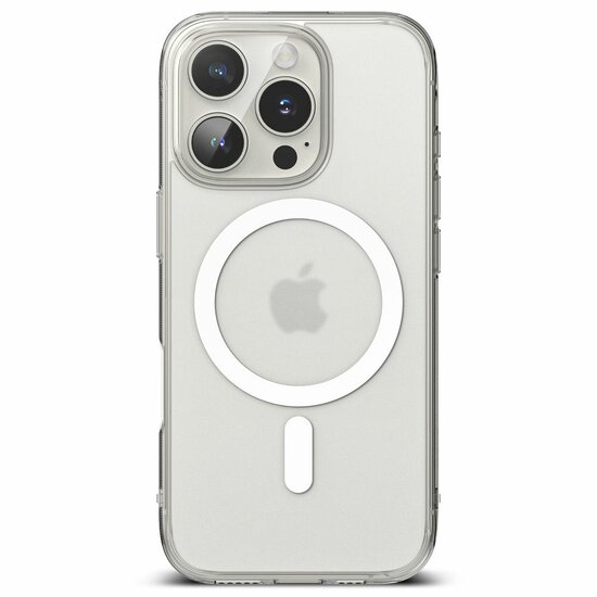 Ringke Fusion MagSafe iPhone 16 Pro hoesje mat transparant