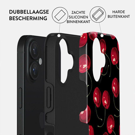 Burga Tough iPhone 16 hoesje cherrybomb