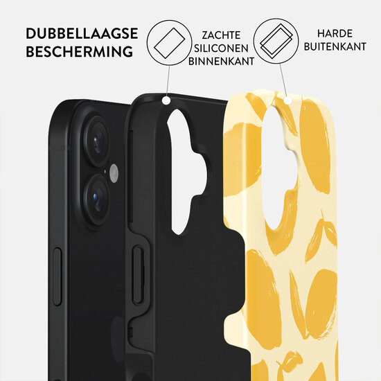 Burga Tough iPhone 16 Plus hoesje lemon tart