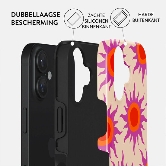 Burga Tough iPhone 16 Plus hoesje sunset glow