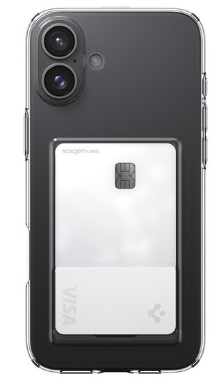 Spigen Crystal Slot iPhone 16 hoesje transparant 