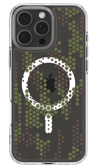 Spigen Ultra Hybrid MagSafe iPhone 16 Pro hoesje camo