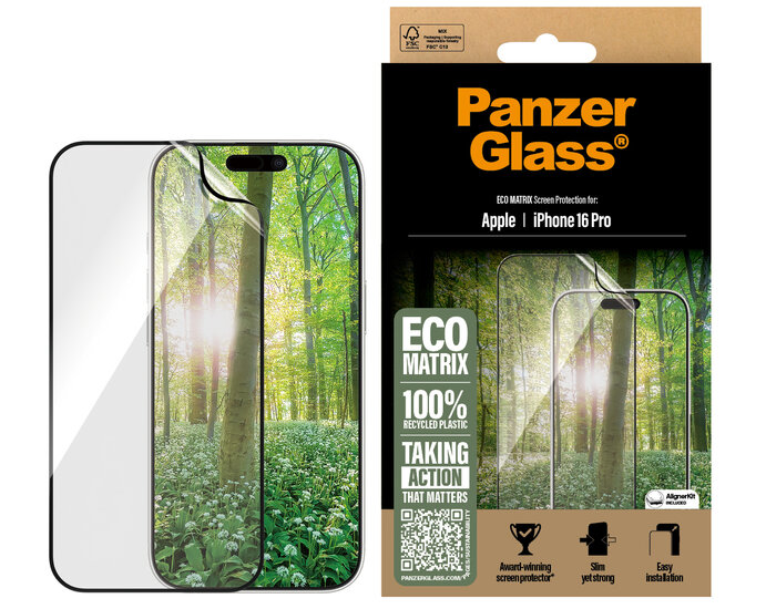 PanzerGlass Matrix iPhone 16 Pro screenprotector