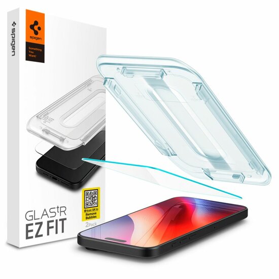 Spigen GlastR EZ Fit iPhone 16 Pro glazen screenprotector 1 pack