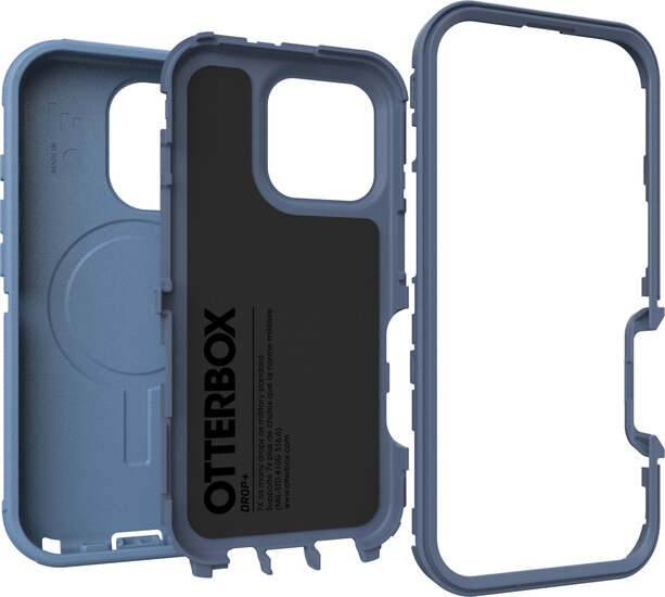 Otterbox Defender MagSafe iPhone 16 Pro hoesje blauw