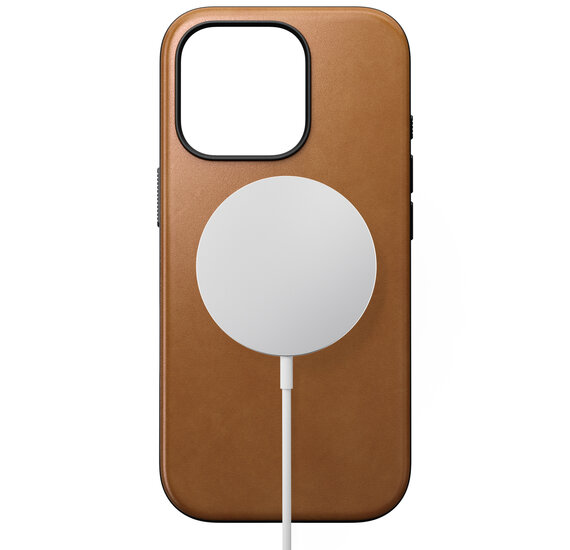 Nomad Modern leren MagSafe iPhone 16 Pro hoesje tan