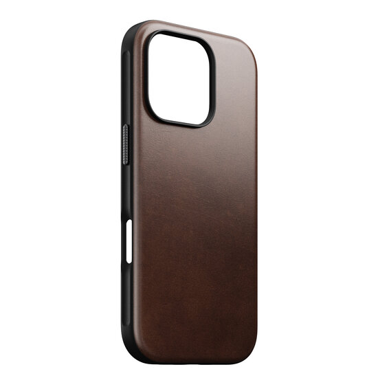 Nomad Modern Horween MagSafe iPhone 16 Pro hoesje bruin