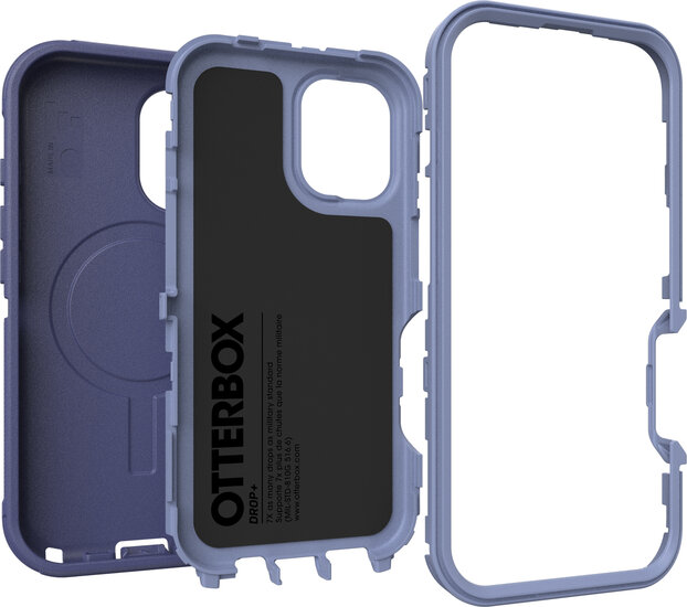 Otterbox Defender MagSafe iPhone 16 hoesje paars