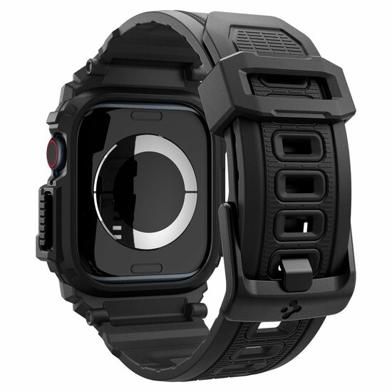 Spigen Rugged Armor Pro Apple Watch 10 42 mm hoesje zwart