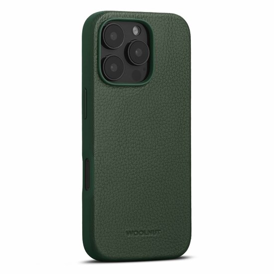 Woolnut leren MagSafe iPhone 16 Pro hoesje groen