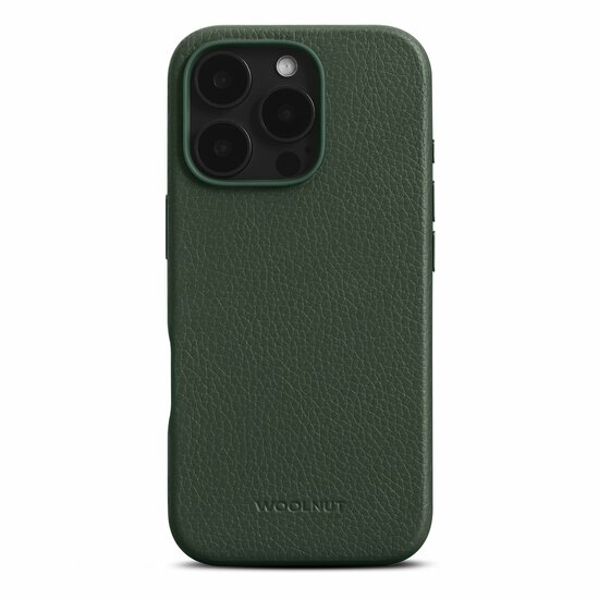 Woolnut leren MagSafe iPhone 16 Pro Max hoesje groen