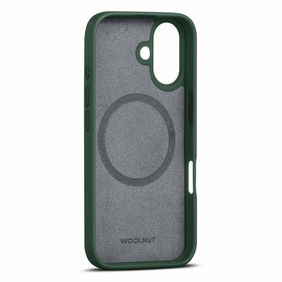 Woolnut leren MagSafe iPhone 16 hoesje groen