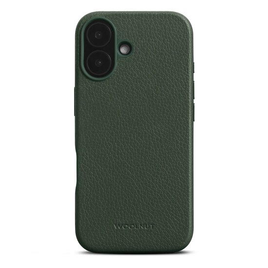 Woolnut leren MagSafe iPhone 16 hoesje groen