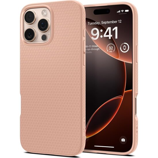 Spigen Liquid Air iPhone 16 Pro Max hoesje rose titanium