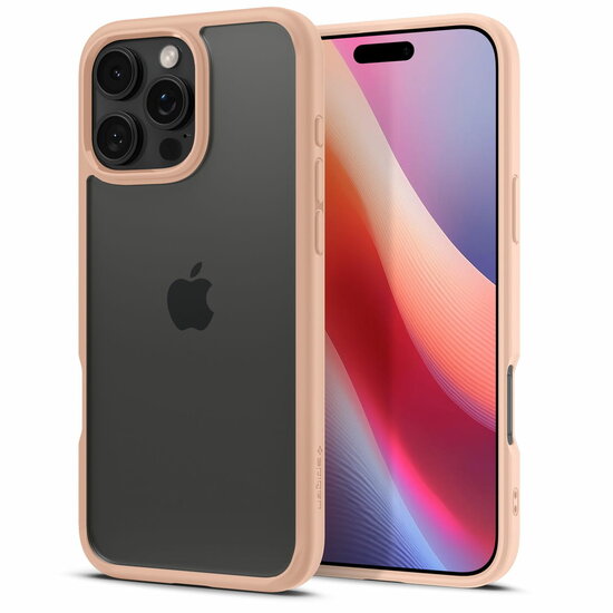 Spigen Ultra Hybrid iPhone 16 Pro hoesje rose