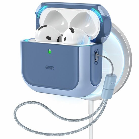 ESR Orbit MagSafe AirPods 4 hoesje blauw