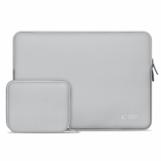 TechProtection Nylon Plus MacBook 15 / 16 inch sleeve grijs