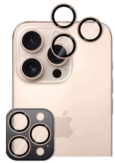 Glaasie iPhone 16 Pro / iPhone 16 Pro Max camera ring protector desert titanium