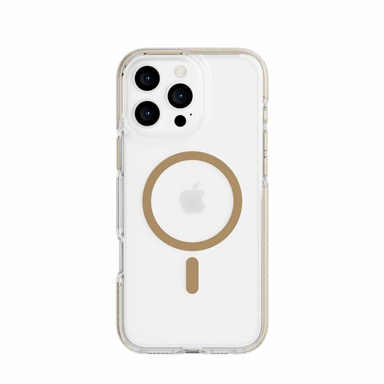 Tech21 EvoClear MagSafe iPhone 16 Pro Max hoesje goud