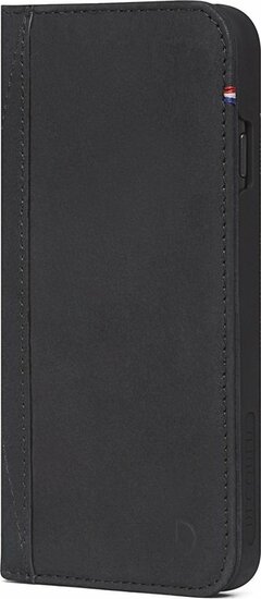 Decoded Leather Wallet iPhone SE 2022 / 2020 /  8 / 7 hoesje Zwart