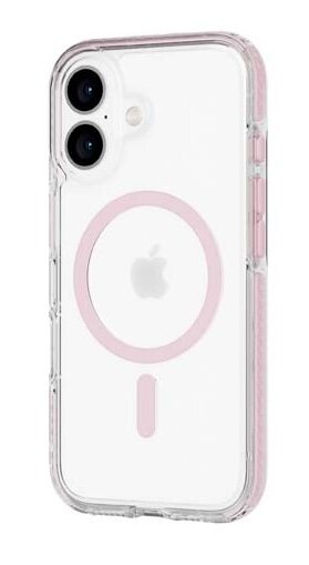 Tech21 EvoClear MagSafe iPhone 16 hoesje roze