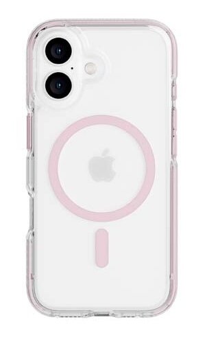 Tech21 EvoClear MagSafe iPhone 16 hoesje roze