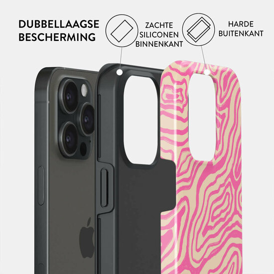 Burga Tough iPhone 15 Pro hoesje Pink Shores