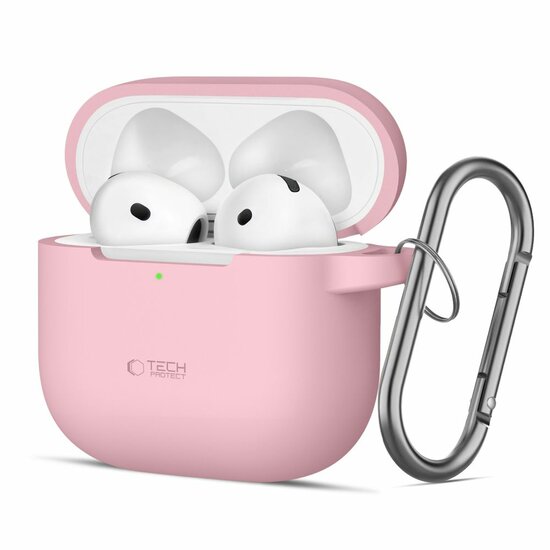 TechProtection siliconen&nbsp;AirPods 4 hoesje roze