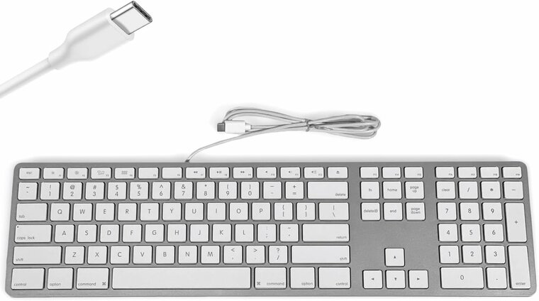 Matias bedraad USB-C toetsenbord Qwerty zilver