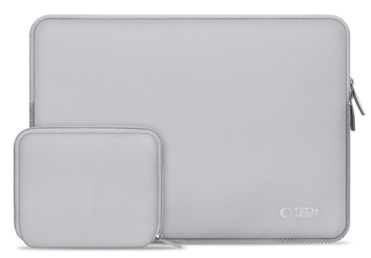 TechProtection Nylon Plus MacBook 15 / 16 inch sleeve grijs