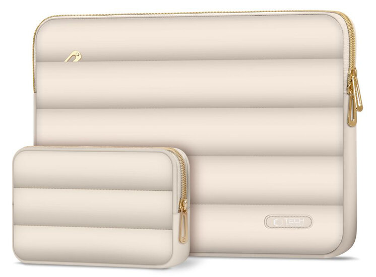 TechProtection Puffy MacBook 13 / 14 inch sleeve sand