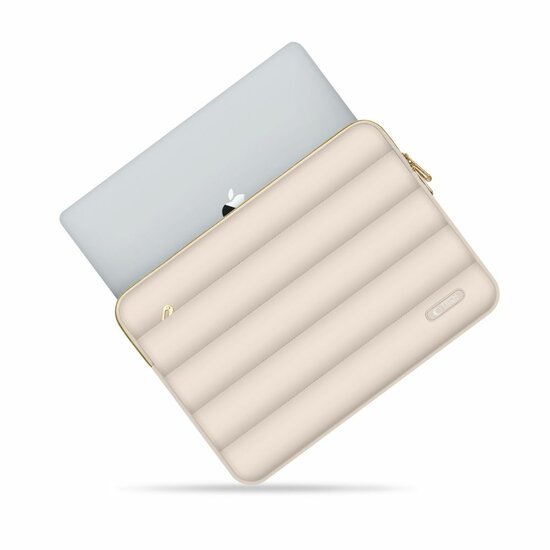 TechProtection Puffy MacBook 13 / 14 inch sleeve sand