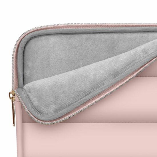 TechProtection Puffy MacBook 13 / 14 inch sleeve roze