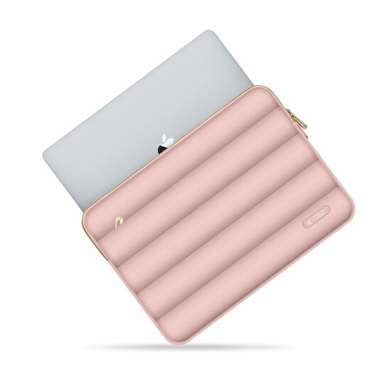 TechProtection Puffy MacBook 13 / 14 inch sleeve roze