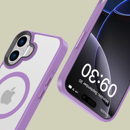 TechProtection MagSafe iPhone 16 hoesje mauve