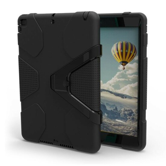 TechProtection Geometric iPad 2018 / 2017 hoesje Zwart