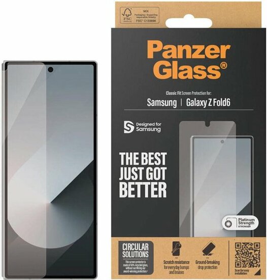  PanzerGlass Galaxy Z Fold 6 Ultra-Wide Fit Refresh glazen screenprotector