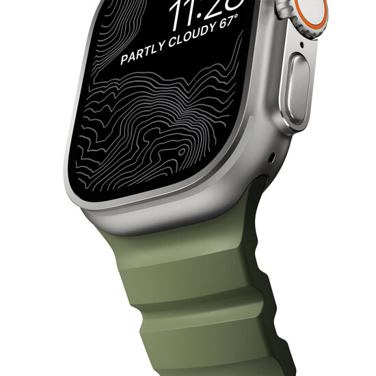 Nomad Rocky Point Apple Watch 49 / 46 /&nbsp;45 mm bandje forest groen