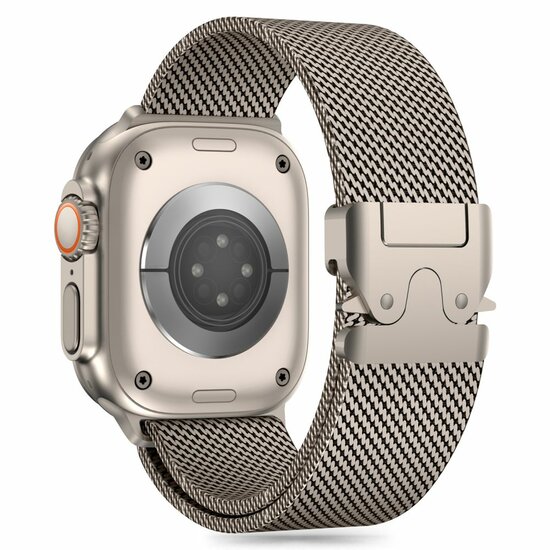 TechProtection Milano metalen Apple Watch 49 /  46 / 45 / 44 mm bandje titanium