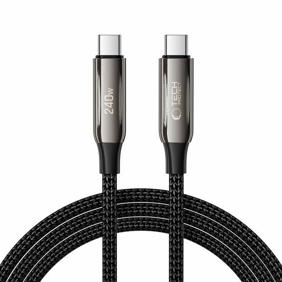 TechProtection UltraBoost Max USB-C naar USB-C&nbsp;kabel 240 watt 1 meter