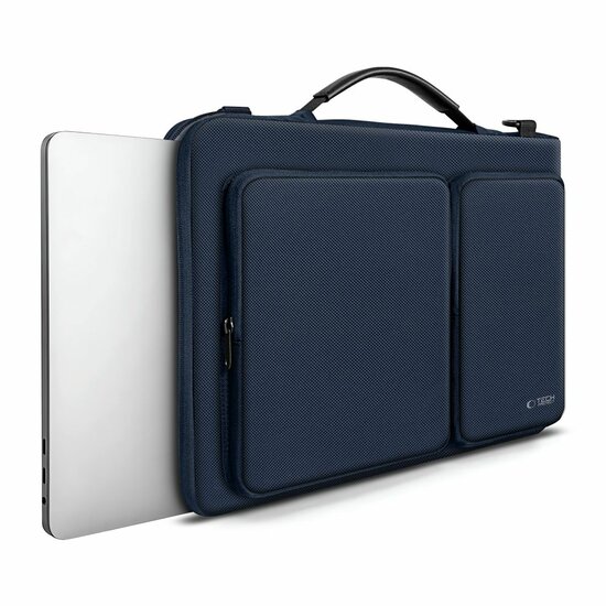 TechProtection Defender MacBook 13 / 14 inch sleeve laptop tas navy