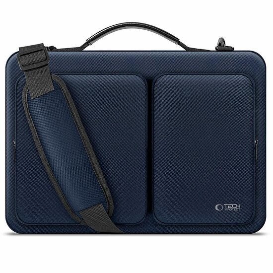 TechProtection Defender MacBook 15 / 16 inch sleeve laptop tas navy