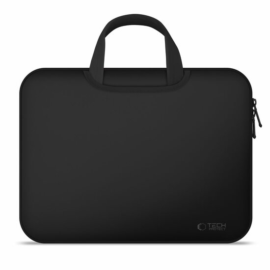 TechProtection MacBook 13 / 14 inch sleeve laptop tas zwart