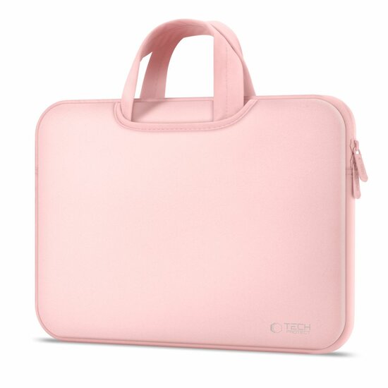 TechProtection MacBook 13 / 14 inch sleeve laptop tas roze