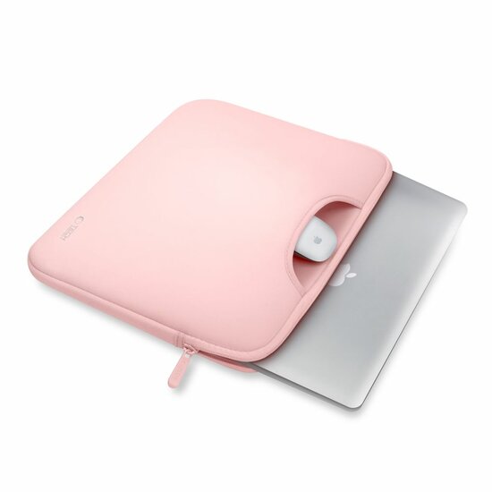 TechProtection MacBook 13 / 14 inch sleeve laptop tas roze