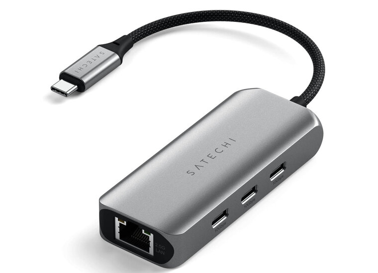 Satechi USB-C 2.5 Gigabit Ethernet Adapter grijs