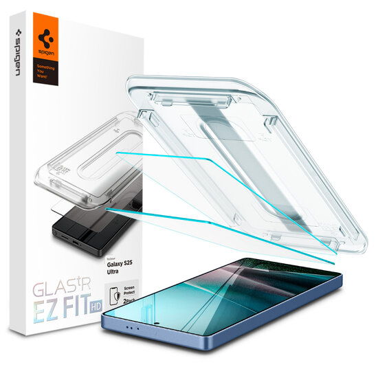 Spigen GlastR EZ Fit Galaxy S25 Ultra screenprotector 2 pack